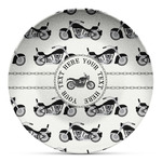 Motorcycle Microwave Safe Plastic Plate - Composite Polymer (Personalized)