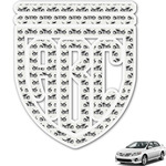 Motorcycle Monogram Car Decal (Personalized)