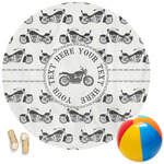 Motorcycle Round Beach Towel (Personalized)