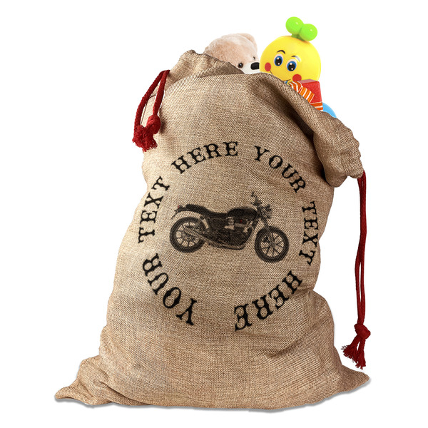 Custom Motorcycle Santa Sack (Personalized)