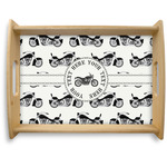 Motorcycle Natural Wooden Tray - Large (Personalized)