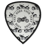 Motorcycle Iron on Shield Patch A w/ Name or Text