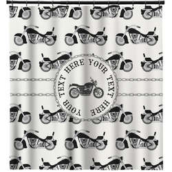Motorcycle Shower Curtain - 71" x 74" (Personalized)