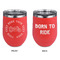 Motorcycle Stainless Wine Tumblers - Coral - Double Sided - Approval