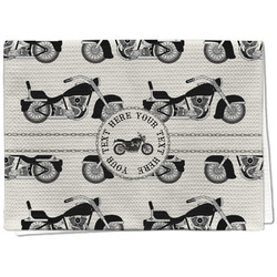 Motorcycle Kitchen Towel - Waffle Weave (Personalized)