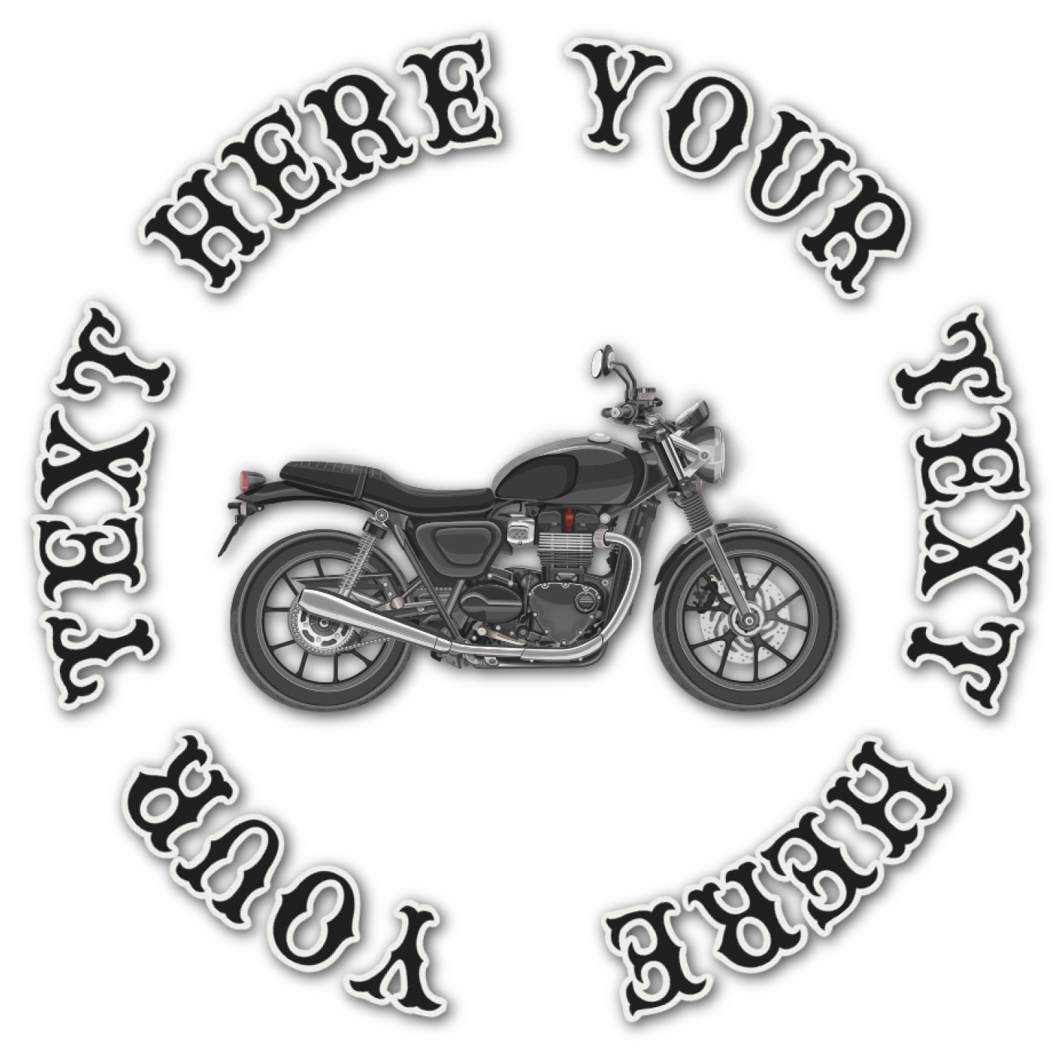 Custom Motorcycle Graphic Decal Small Personalized YouCustomizeIt   Motorcycle Wall Graphic Decal 