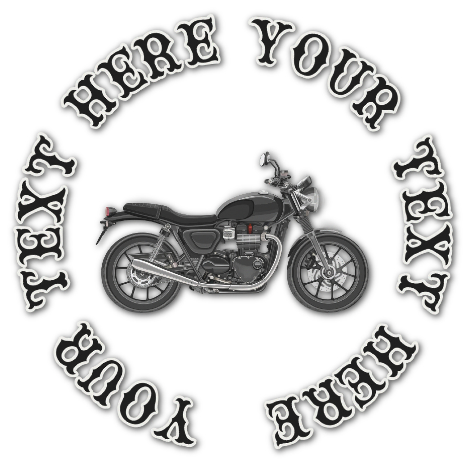 Custom Motorcycle Graphic Decal - Small (Personalized) | YouCustomizeIt