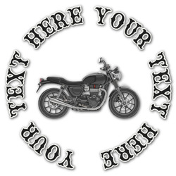 Motorcycle Graphic Decal - Large (Personalized)