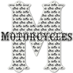 Motorcycle Name & Initial Decal - Up to 12"x12" (Personalized)