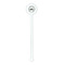 Motorcycle White Plastic 5.5" Stir Stick - Round - Single Stick