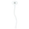 Motorcycle White Plastic 7" Stir Stick - Oval - Single Stick