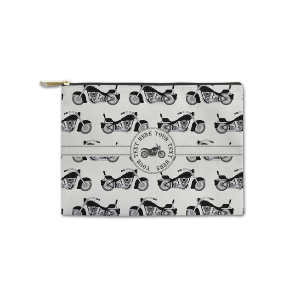 Custom Motorcycle Zipper Pouch - Small - 8.5"x6" (Personalized)