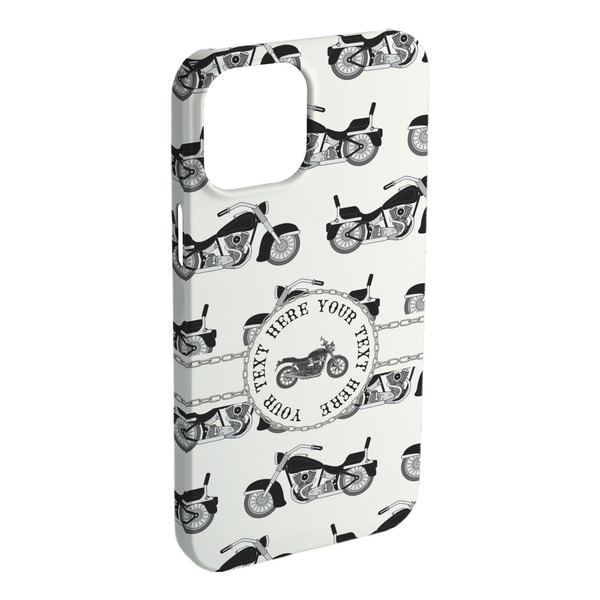 Custom Motorcycle iPhone Case - Plastic - iPhone 15 Plus (Personalized)