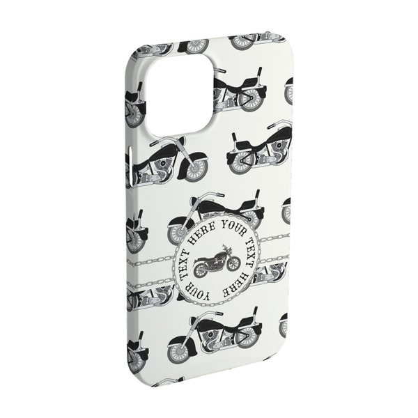 Custom Motorcycle iPhone Case - Plastic - iPhone 15 Pro (Personalized)