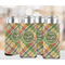 Golfer's Plaid 12oz Tall Can Sleeve - Set of 4 - LIFESTYLE