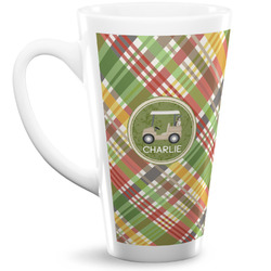 Golfer's Plaid 16 Oz Latte Mug (Personalized)