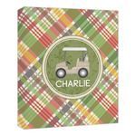 Golfer's Plaid Canvas Print - 20x24 (Personalized)