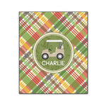 Golfer's Plaid Wood Print - 20x24 (Personalized)