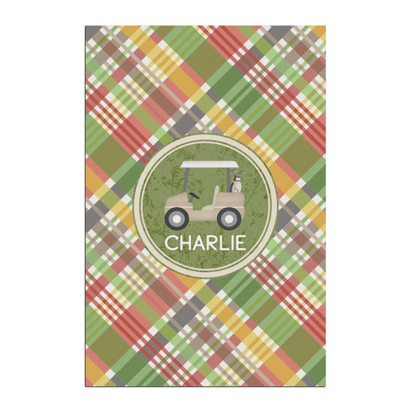 Custom Golfer's Plaid Posters - Matte - 20x30 (Personalized)