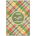 Golfer's Plaid Wood Print - 20x30 (Personalized)