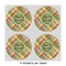 Golfer's Plaid 4" Multipurpose Round Labels - Sheet