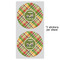 Golfer's Plaid 5" Multipurpose Round Label - Sheet