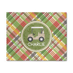 Golfer's Plaid 8' x 10' Patio Rug (Personalized)