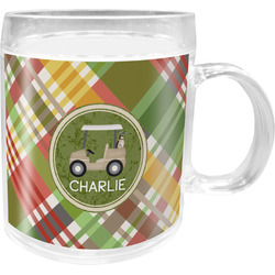 Golfer's Plaid Acrylic Kids Mug (Personalized)