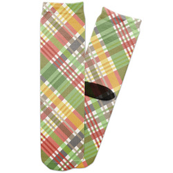 Golfer's Plaid Adult Crew Socks