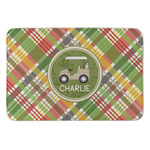 Golfer's Plaid Anti-Fatigue Kitchen Mat (Personalized)