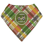 Golfer's Plaid Bandana Bib (Personalized)