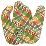 Golfer's Plaid Baby Bib w/ Name or Text