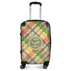 Golfer's Plaid Suitcase - 20" Carry On (Personalized)