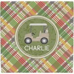 Golfer's Plaid Ceramic Tile Hot Pad (Personalized)