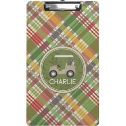 Golfer's Plaid Clipboard (Legal Size) (Personalized)