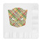 Golfer's Plaid Embossed Decorative Napkins (Personalized)