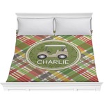 Golfer's Plaid Comforter - King (Personalized)