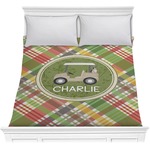 Golfer's Plaid Comforter - Full / Queen (Personalized)