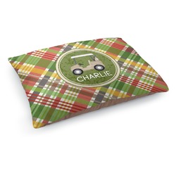 Golfer's Plaid Dog Bed - Medium w/ Name or Text