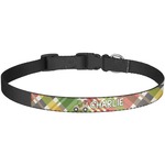 Golfer's Plaid Dog Collar - Large (Personalized)