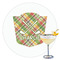 Golfer's Plaid Drink Topper - XLarge - Single with Drink