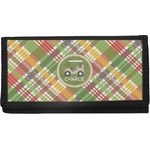 Golfer's Plaid Canvas Checkbook Cover (Personalized)