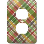 Golfer's Plaid Electric Outlet Plate