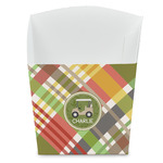 Golfer's Plaid French Fry Favor Boxes (Personalized)