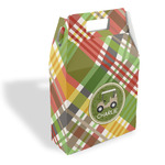 Golfer's Plaid Gable Favor Box (Personalized)