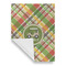 Golfer's Plaid Garden Flags - Large - Single Sided - FRONT FOLDED