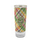 Golfer's Plaid Glass Shot Glass - 2oz - FRONT