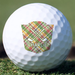Golfer's Plaid Golf Balls (Personalized)