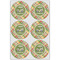 Golfer's Plaid Icing Circle - Large - Set of 6