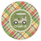 Golfer's Plaid Icing Circle - Medium - Single